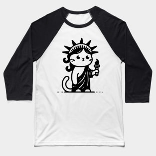 The Iconic Cat Statue Baseball T-Shirt